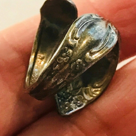 Rogers Oneida Flatware Ring Handmade Stainless Steel Size 5.5 - Picture 7 of 8